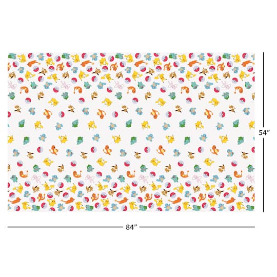 54" x 84" Pokémon™ Plastic Table Cover